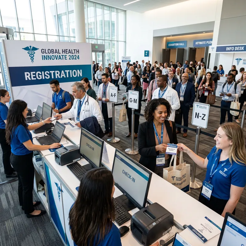 Registration and welcome desk